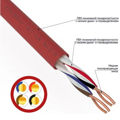 Кабель КПСВВнг(А)-LS 2x2x1,50 мм² 01-4868
