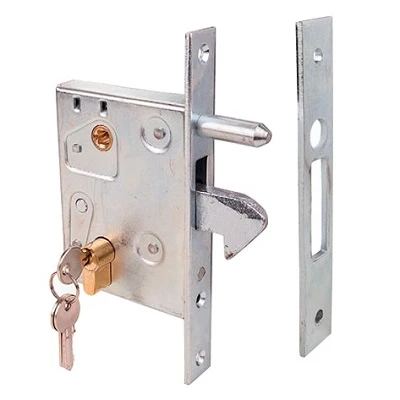 LOCK L - замок-крюк с ключом, с ответной частью, для откатных ворот без автоматики (арт. 1700053)
