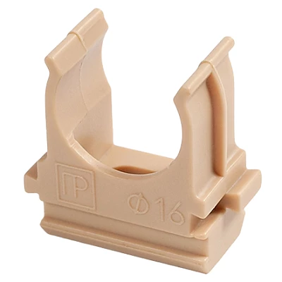 Крепёж-клипса для труб АБС-пластик сосна d25 мм в малой упаковке (10шт/500шт уп/кор) (PR13.0056)