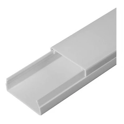 Кабель-канал серый RAL 7035 2-й замок в п/э 40х16 мм (56м/уп) (PR03.0074)