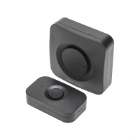 Беспроводной дверной звонок c цифровым кодированием 52 мелодии 150м IP56 (черный) 73-0017