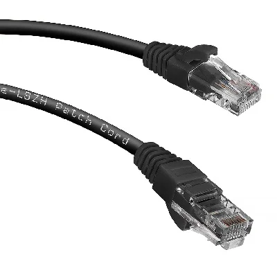 PC-UTP-RJ45-Cat.5e-2m-BK-LSZH