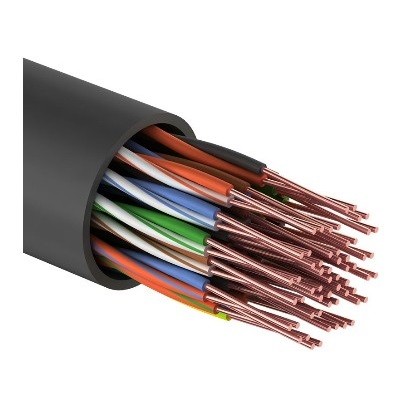 Кабель витая пара U/UTP, CAT 5, PE, 25PR, 24AWG, OUTDOOR, SOLID, черный (01-1122)