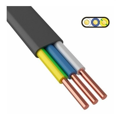 Кабель силовой медный ВВГ-Пнг(А)-LS 3x2,5 мм², длина 50 метров, ГОСТ 31996-2012, ТУ 16.К71-310-2001 (01-8272-50)