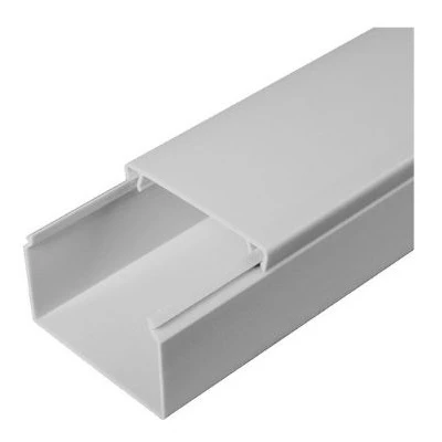 Кабель-канал серый RAL 7035 2-й замок в п/э 60х40 мм (40м/уп) (PR03.0077)