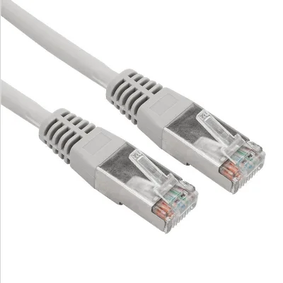 Шнур коммутационный, патч-корд F/UTP RJ45-RJ45, CAT 5e, ZH нг(А)-HF, серый, 1м (18-8002-1)