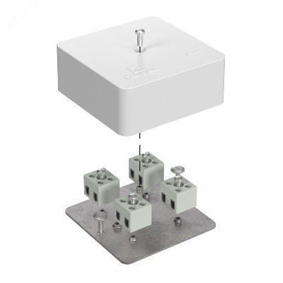 Коробка огнестойкая разветвительная для кабель-канала 40-0450-FR6.0-4-6-Р Е15-Е60 75х75х30