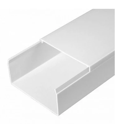 Кабель-канал белый 2-й замок в г/к 80х40 мм (30м/уп) (PR.058040)