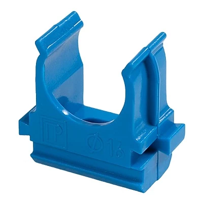 Крепёж-клипса для труб АБС-пластик синяя d25 мм в малой упаковке (10шт/500шт уп/кор) (PR13.0062)