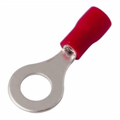 Наконечник кольцевой изолированный ø 6.5 мм 0.5-1.5 мм² (НКи 1.5-6/НКи 1,25-6) красный (08-0015)