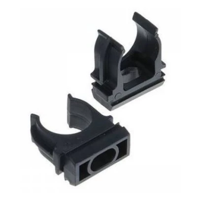 Крепёж-клипса для труб Полистирол черная d16 мм (100шт/2000шт уп/кор) (PR.02716ч)