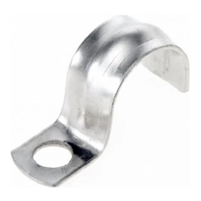 Скоба металлическая однолапковая СМО d21-22 мм отв. d 6,5 мм (100 шт/уп) (PR08.3744)