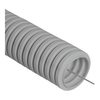 Труба гофрированная из ПВХ, с зондом, Ø25 мм, бухта 50 м/уп. (28-0025)