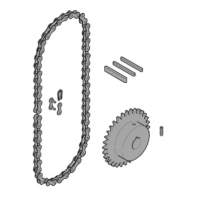 Передающая система (цепь и звездочки) C005 (119RICX016)
