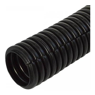 Труба гофрированная ПП безгалогенная (HF) разрезная черная dвн 10,7 мм, dнар 16 мм (10м/уп) (PR02.0243)