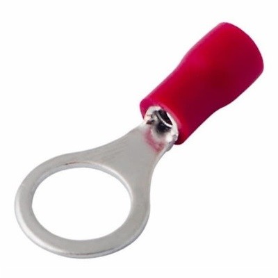 Наконечник кольцевой изолированный ø 8.4 мм 0.5-1.5 мм² (НКи 1.5-8/НКи 1,25-8) красный (08-0016)