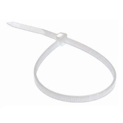 Стяжка кабельная нейлоновая 300x4,8мм, белая (100 шт/уп) (07-1302)