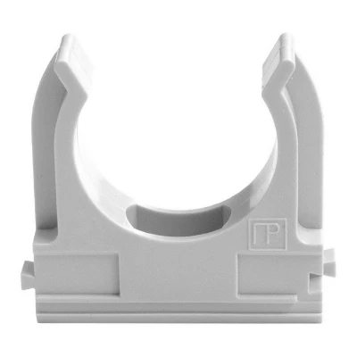 Крепёж-клипса для труб Полистирол d25 мм (100шт/1000шт уп/кор) (PR.02725)