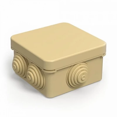 Коробка распределительная 40-0200-1001 для о/п безгалогенная (HF) сосна 70х70х40 (132шт/кор) (40-0200-1001)