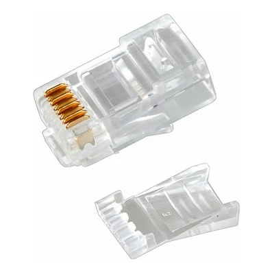 Разъем RJ-45(8P8C) под витую пару, UTP, CAT 6, с вставкой (05-1031)