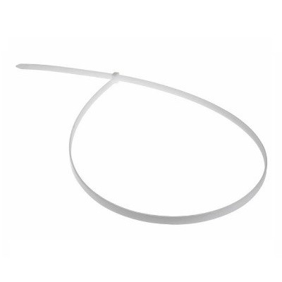 Стяжка кабельная нейлоновая 400x4,8мм, белая (100 шт/уп) (07-0400)