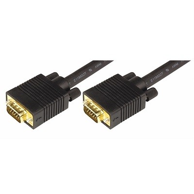 Шнур VGA plug - VGA plug 10М gold с ферритами (17-5508)