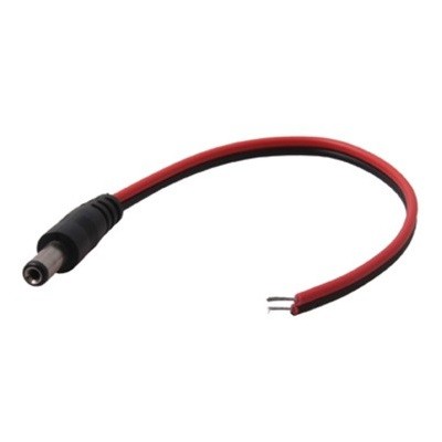 Разъем питания DC штекер 2,1х5,5мм с проводом 20 см (14-0313)