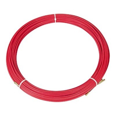 Протяжка кабельная (мини УЗК в бухте), стеклопруток, d=3,5мм, 50м, красная (47-1050)