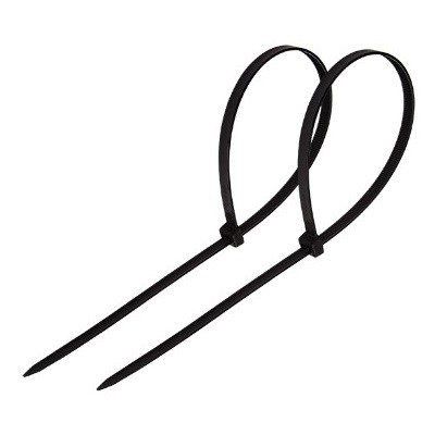 Стяжка кабельная нейлоновая 400x7,6мм, черная (100 шт/уп) (07-0401-8)