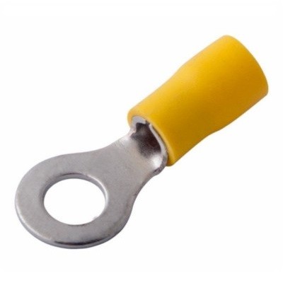 Наконечник кольцевой изолированный ø 6.5 мм 4-6 мм² (НКи 6.0-6/НКи5,5-6) желтый (08-0053)