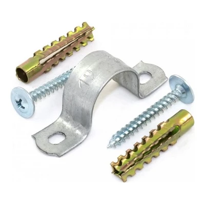 Комплекты для крепления ОКЛ с использованием самореза, дюбеля и скобы СМД d10-11 мм (100 шт) (PR08.4999)