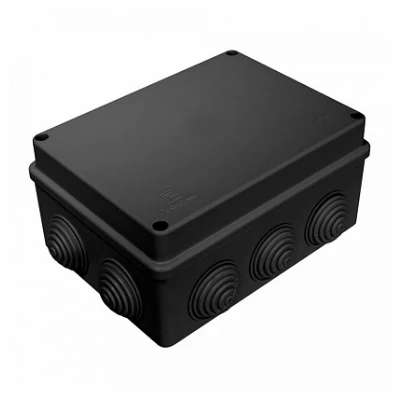 Коробка распределительная 40-0310-9005 для о/п безгалогенная (HF) черная 150х110х70 (28шт/кор) (40-0310-9005)