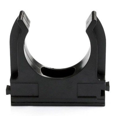 Крепёж-клипса для труб черная д. 16 мм "ПС" 100 шт/уп (28-0116-1)