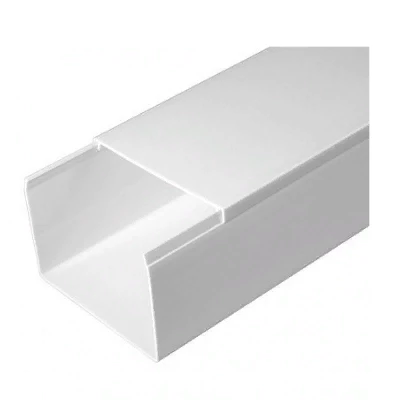 Кабель-канал белый 2-й замок в п/э 80х60 мм (8 м/уп) (PR03.0058)