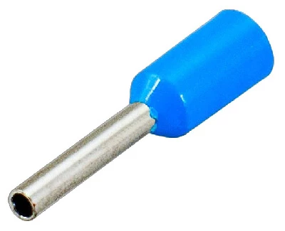 Наконечник штыревой втулочный изолированный F-8 мм 0.75 мм² (НШВи 0.75-8) синий (08-0812)